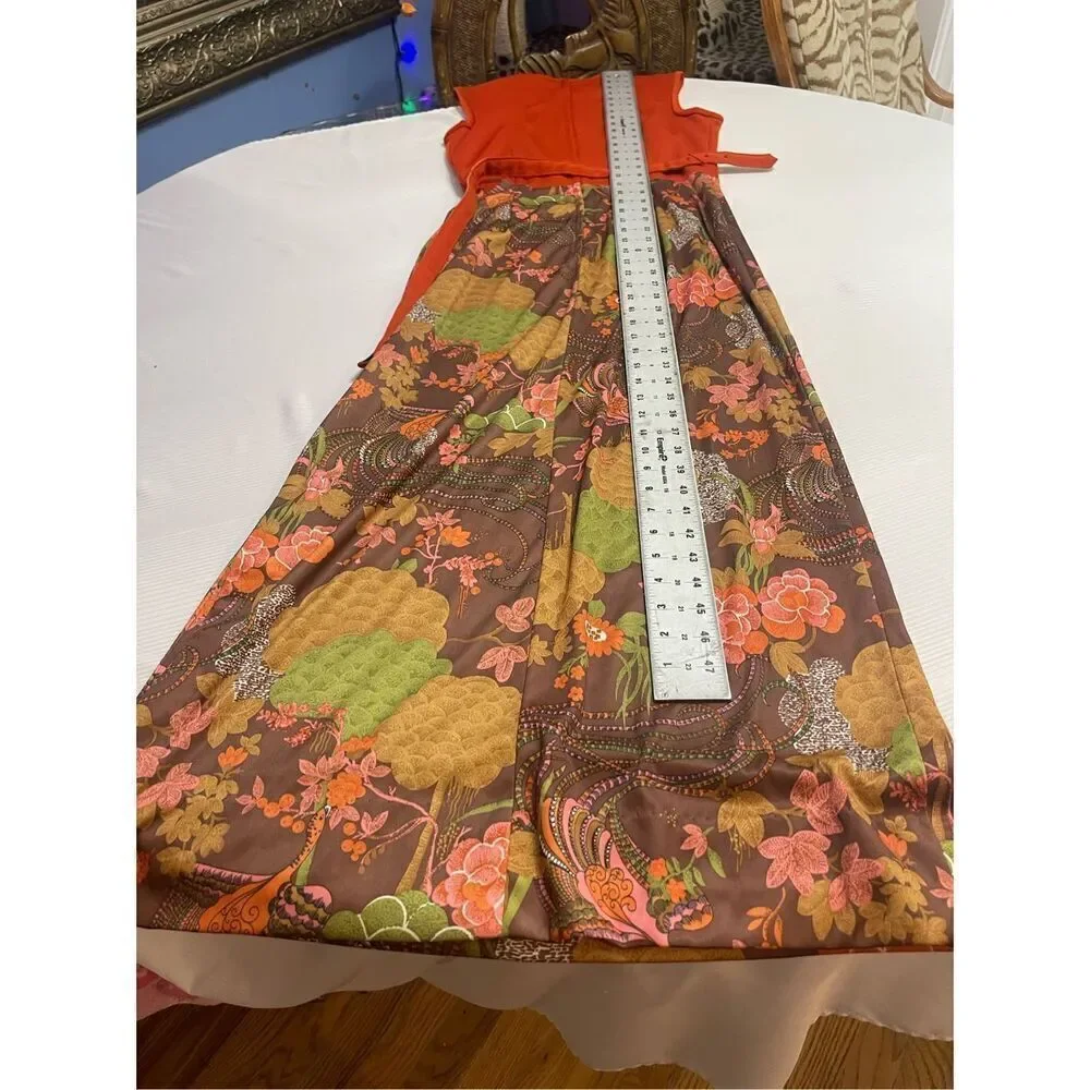 Mel Warshaw Vintage Floral 60s Retro Dress Size 12